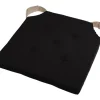 maxibazar Duo Galette Velcro 38X38X4 Noir Lin