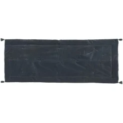 maxibazar Edredon Velours Coton Night Gris Fonce 70X180Cm