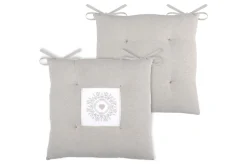 maxibazar Elvira Galette 40X40 4Pts Lin