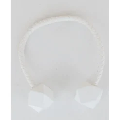 maxibazar Embrasse Mdf Twist Geometrik Gm Blanc