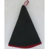 maxibazar Essuie Mains Nid D Abeille Maya 60Cm Coton Anthracite Rouge