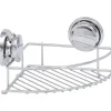 Etagere D Angle Metal Avec Ventouses Chrome