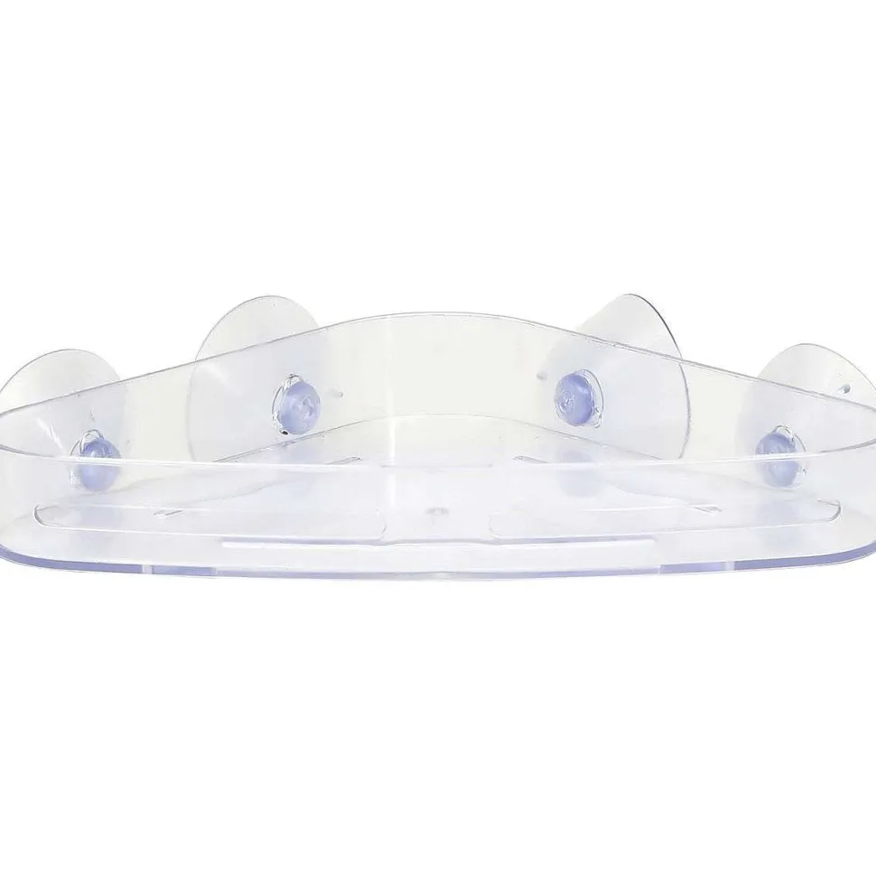 Etagere D Angle Sur Ventouses Transparent