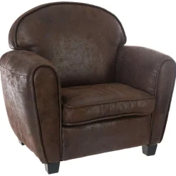 Fauteuil Enfant Club Marron