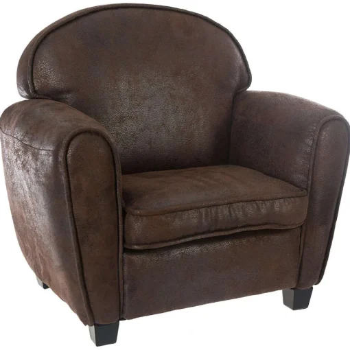 Fauteuil Enfant Club Marron