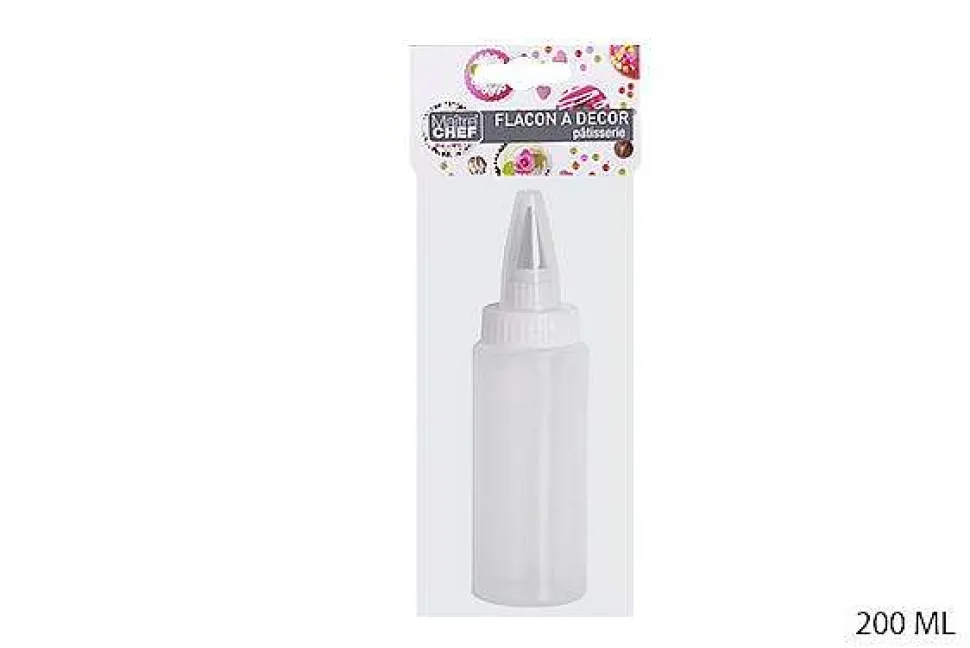 Flacon A Décor Pâtisserie 200Ml Plastique