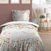 maxibazar Fleurette Housse Couette 140X200Cm Et Taies 63X63Cm 57 Fils