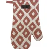 maxibazar Gant De Cuisine Chef Losange 18X28Cm Coton Terracotta
