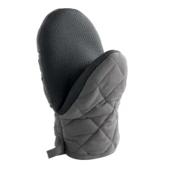 maxibazar Gant Pince 24.5X14.5 Cm Polycoto Neoprene Cuistot Anthracite