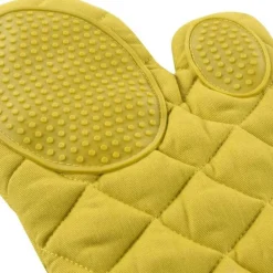 maxibazar Gant 30X18 Cm Polycoton Et Silicone Cuistot Jaune