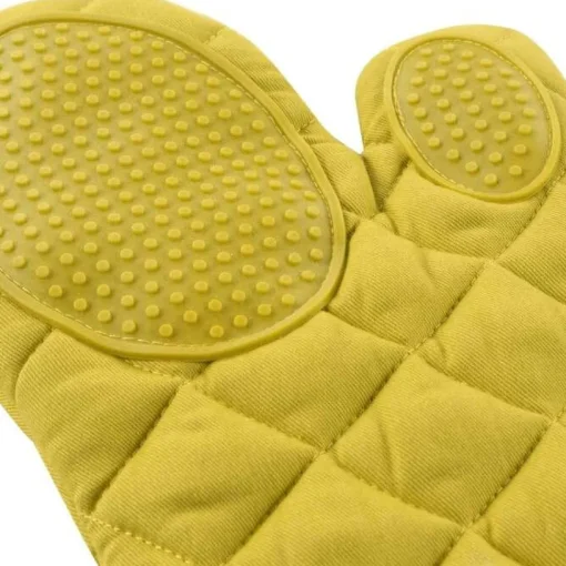 maxibazar Gant 30X18 Cm Polycoton Et Silicone Cuistot Jaune