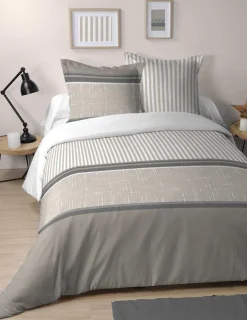 maxibazar Gibraltar Housse De Couette 240X220Cm Et 2 Taies 63X63Cm