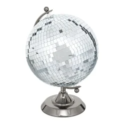 maxibazar Globe Disco Soul H.33Cm Argent