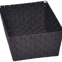 Grande Paniere Dressing Evasee En Polyester Noir