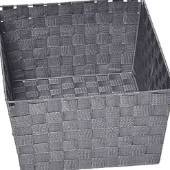 Grande Paniere Dressing Evasee En Polyester Gris