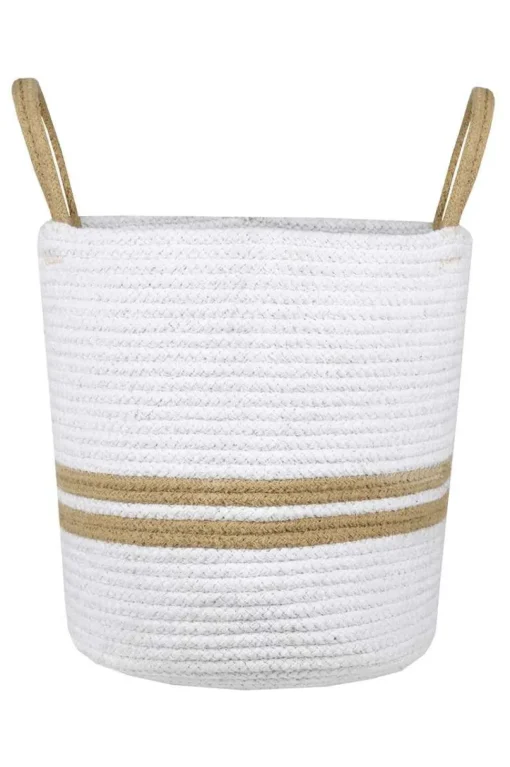 maxibazar Guam Sac Deco 30X30X30Cm Blanc