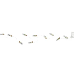 maxibazar Guirlande 10 Fioles Verre Remplies De Fleurs