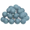 Atmosphera Guirlande Led Secteur 20 Boules Bleu D.6Cm