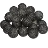 Atmosphera Guirlande Led Secteur 20 Boules Noir D.6Cm