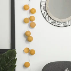 Atmosphera Guirlande Led Secteur 20 Boules Ocre D.6Cm