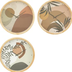 maxibazar Horloge Bois Nila D.30Cm