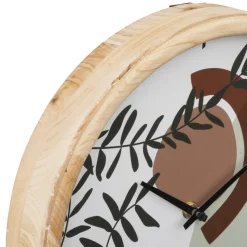 maxibazar Horloge Bois Nila D.30Cm