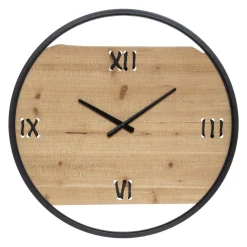 Atmosphera Horloge Metal Bois Wild D.58Cm