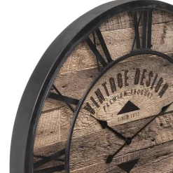 maxibazar Horloge Metal Oscar D.80Cm