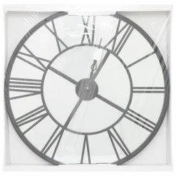 maxibazar Horloge Miroir Metal Dario D.70Cm