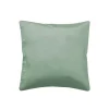 maxibazar Housse Coussin 40X40Cm Uni Shana Sauge