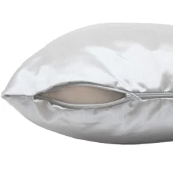 maxibazar Housse De Coussin Encart 40X40Cm Shana Blanc