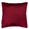 maxibazar Housse De Coussin 40X40Cm Shantung Uni Shana Bordeaux