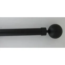 maxibazar Kit Ext 120 210 Cm D28 Embout Gaia Noir Mat