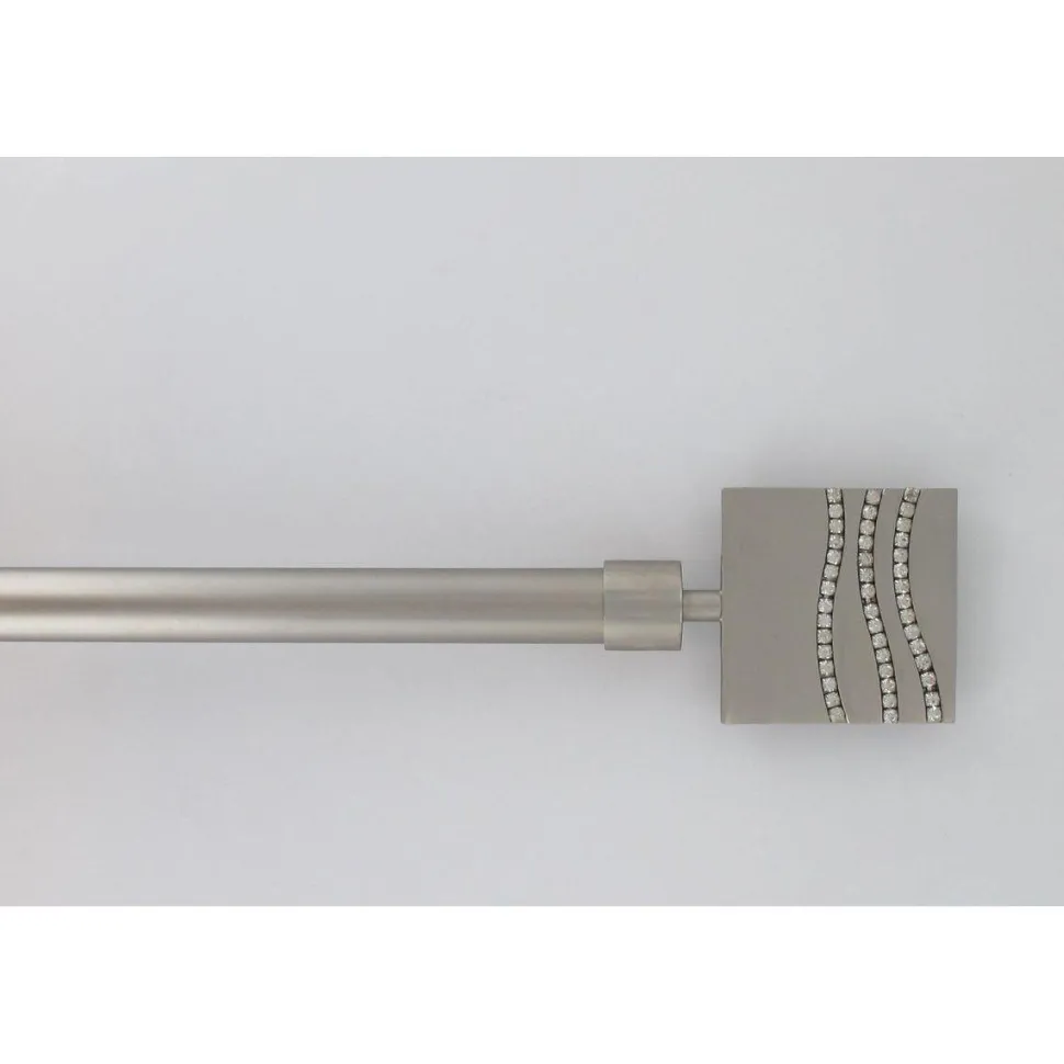 maxibazar Kit Ext 120 210 Cm D19 Embout Strass Argent Mat