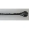 maxibazar Kit Ext 120 210 Cm D19 Embout Touch Of Zen Noir Argent