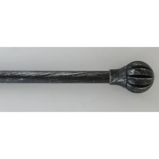 maxibazar Kit Ext 120 210 Cm D19 Embout Touch Of Zen Noir Argent