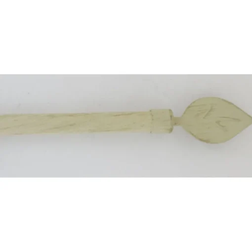 maxibazar Kit Ext 100 190Cm D.19Cm Embout Feuille Ivoire Or