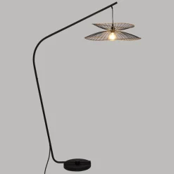 maxibazar Lampadaire Arc Alara Noir H.177Cm