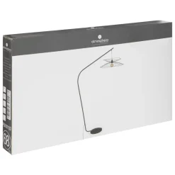 maxibazar Lampadaire Arc Alara Noir H.177Cm