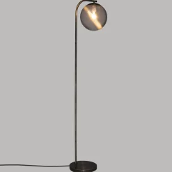 maxibazar Lampadaire Droit Night Dore H.153Cm