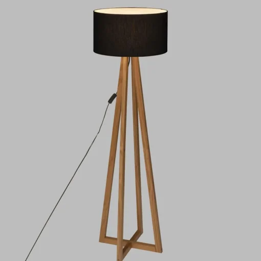 Atmosphera Lampadaire Multi Pieds Molu Noir H.140Cm