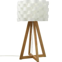 Atmosphera Lampe Bambou Papier Moki H.55Cm