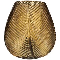 maxibazar Lampe Led Verre Palm H.15Cm