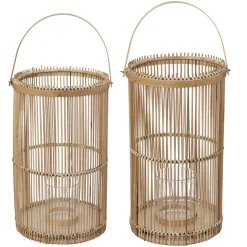 maxibazar Lanterne Bambou D.25X40Cm