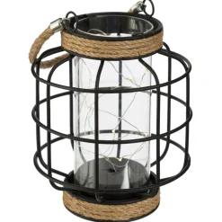 Atmosphera Lanterne Metal Fil Microled H.17.5Cm