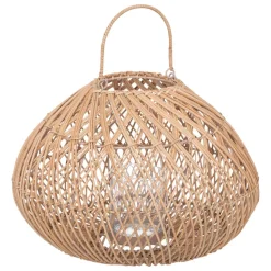 maxibazar Lanterne Rotin Lour H.27Cm