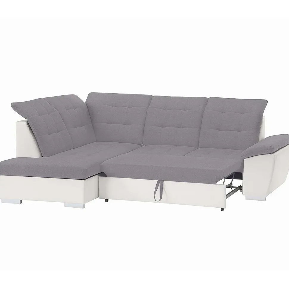 Lidia Ag Conv Tissu Gris Pu Blanc