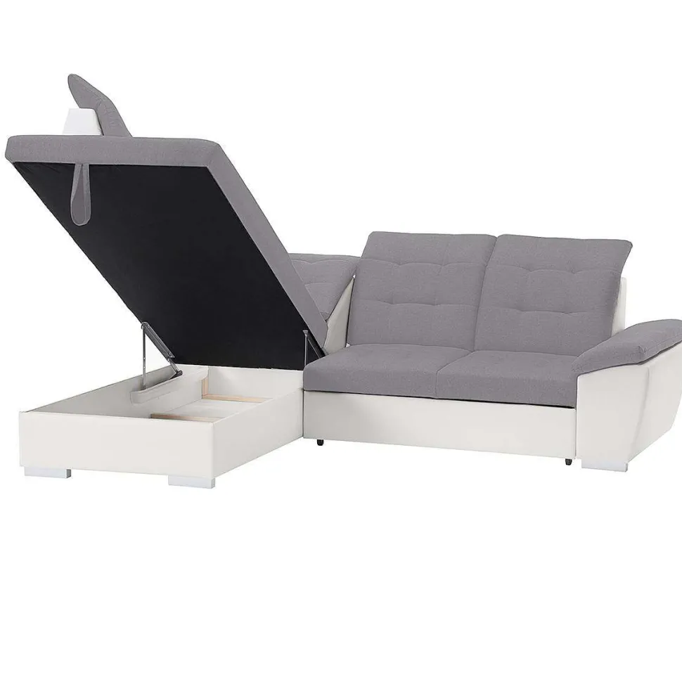 Lidia Ag Conv Tissu Gris Pu Blanc