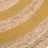 maxibazar Maori Tapis Moutarde D.90Cm