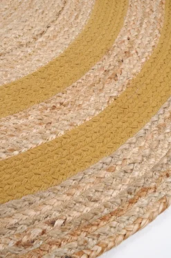 maxibazar Maori Tapis Moutarde D.90Cm